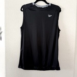 Reebok Mens Black Muscle Tee Size Medium